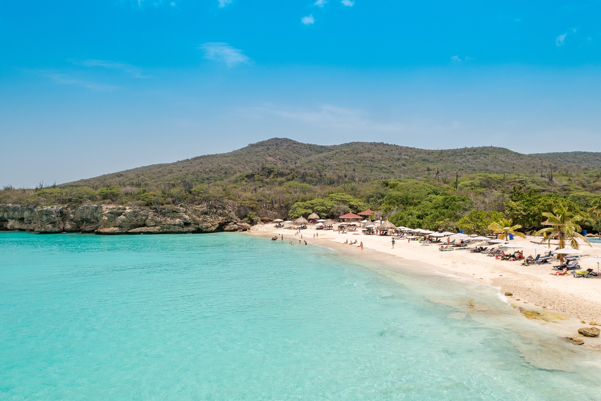 The beach at Grote Knip, Westpunt, Curaçao